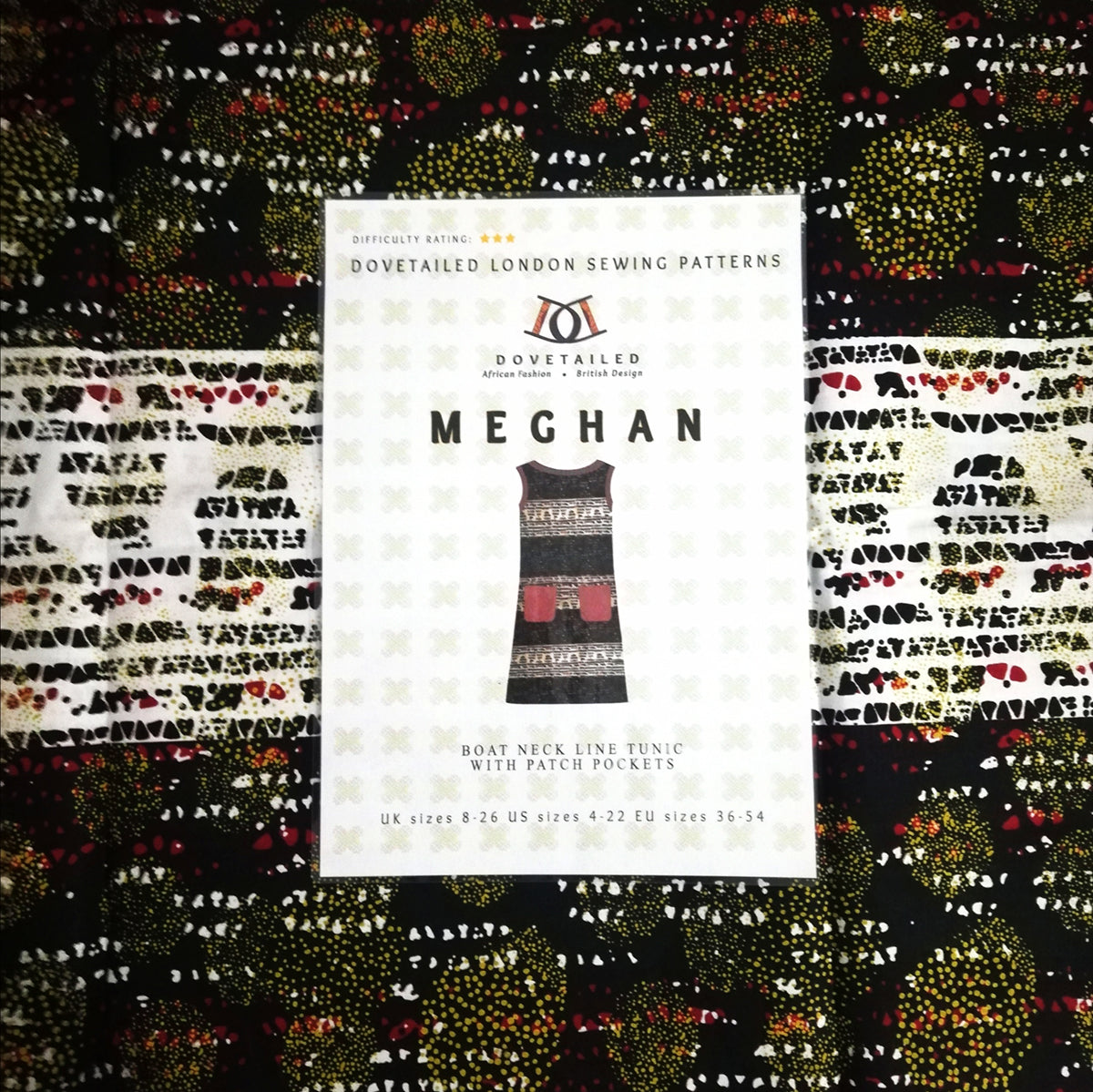 Introducing the Meghan Tunic in sizes 8 - 26 : Dovetailed London's newest sewing pattern.