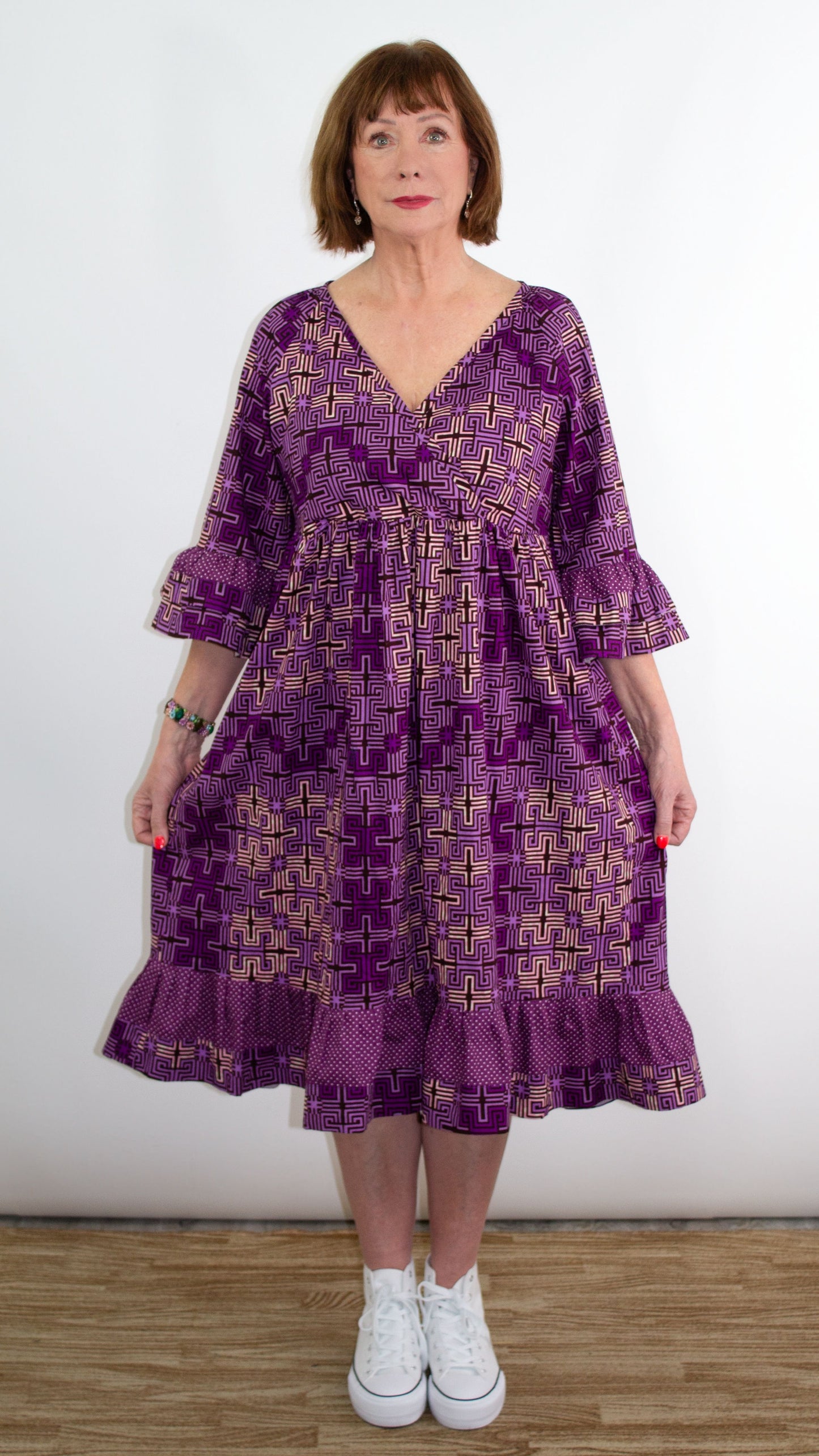 Dawn African Print Ruffle Dress