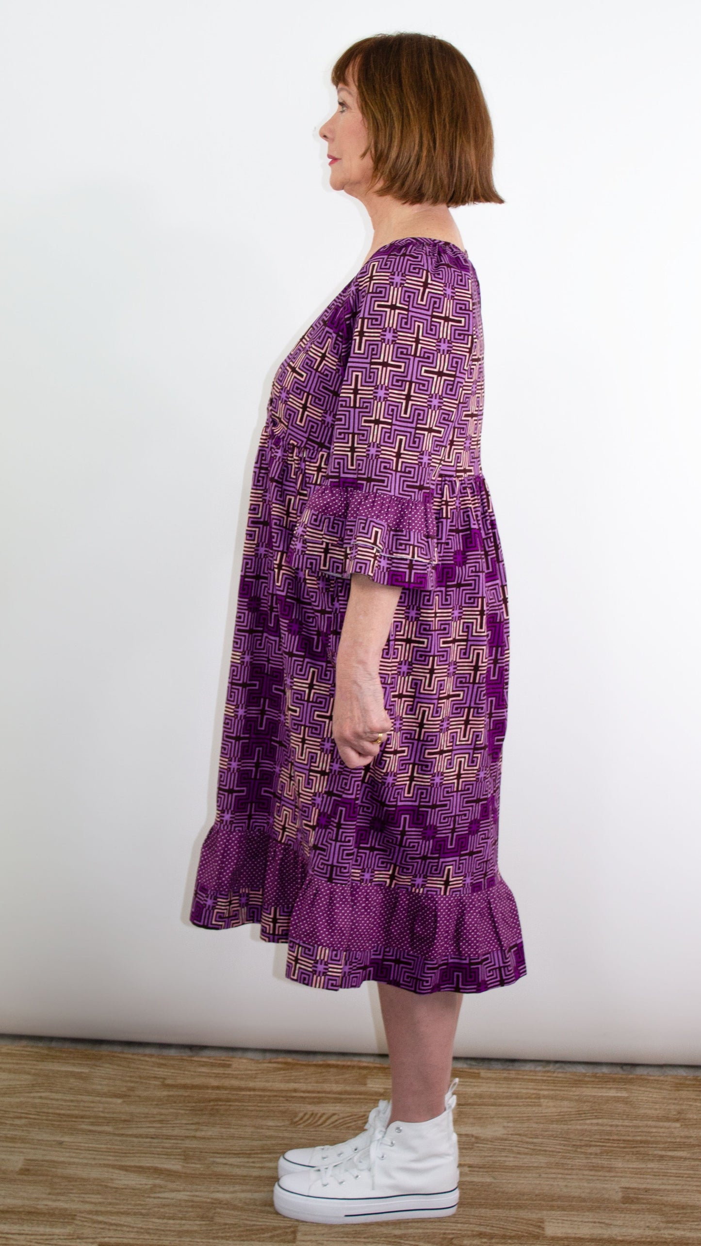 Dawn African Print Ruffle Dress