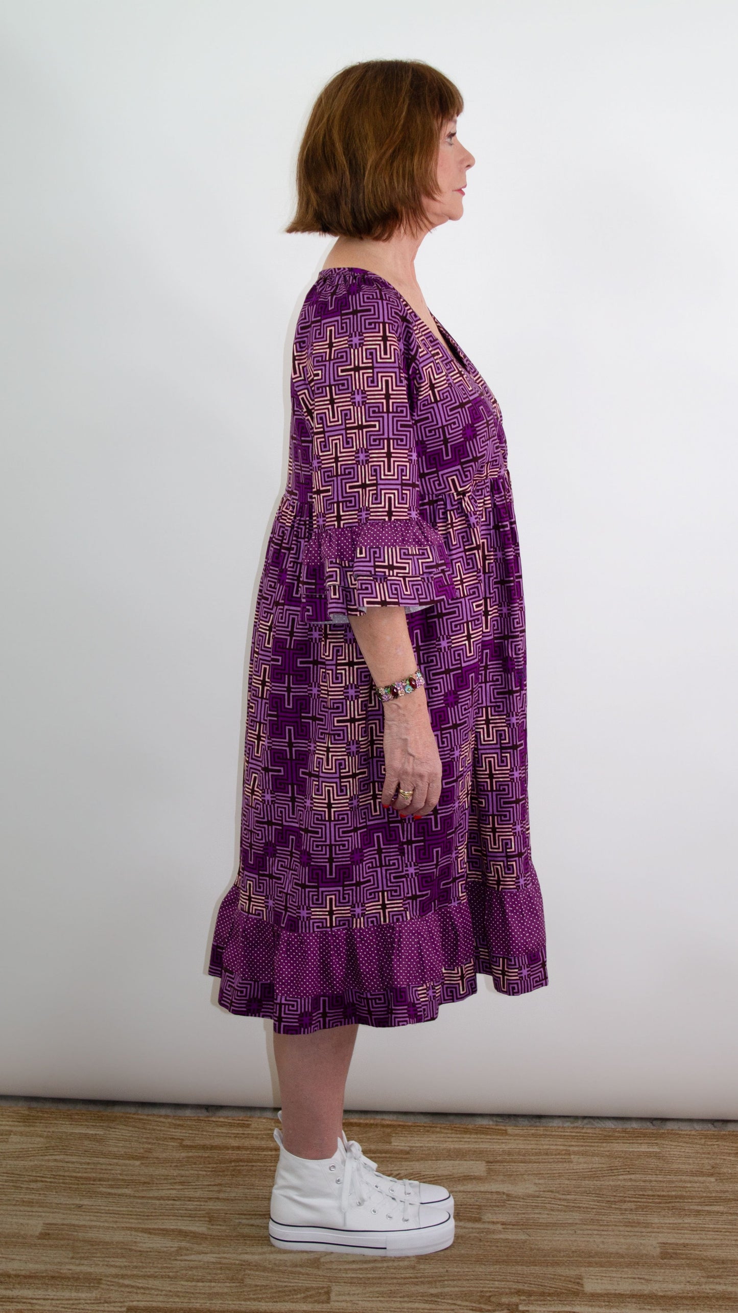 Dawn African Print Ruffle Dress