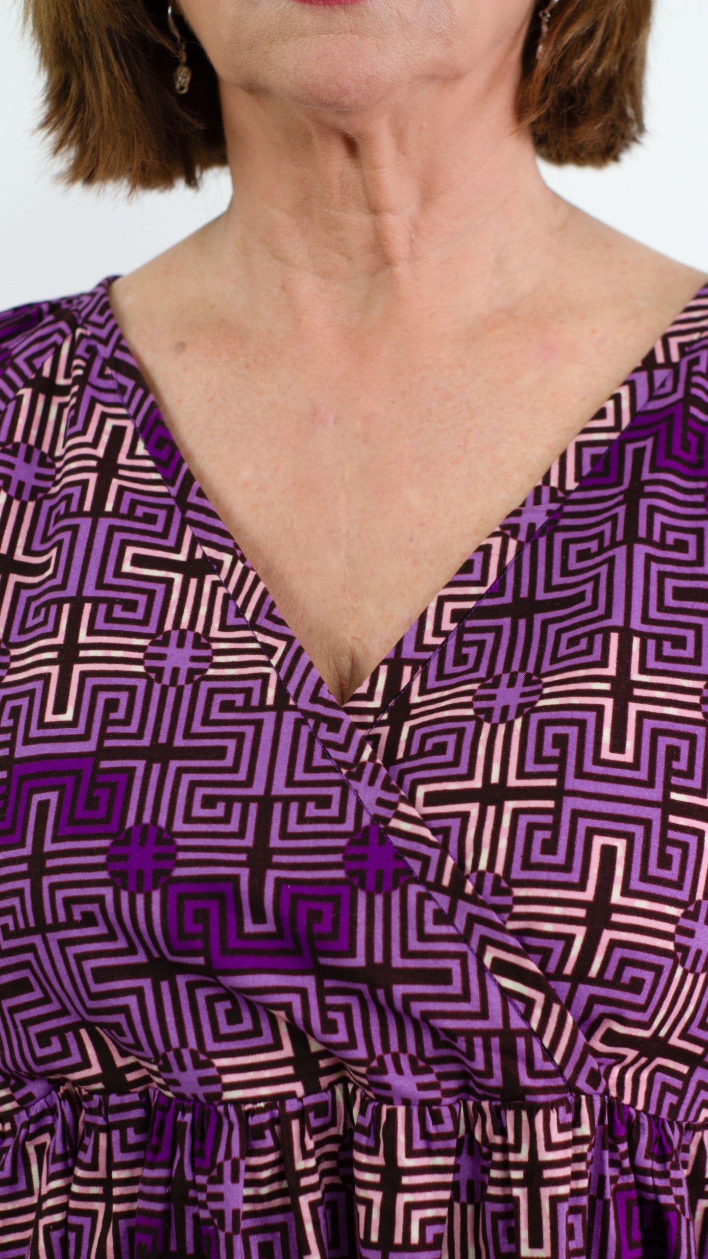 Dawn African Print Ruffle Dress