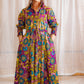 Onyeka African Print Shirt Dress Purple Ankara Dress Clothes