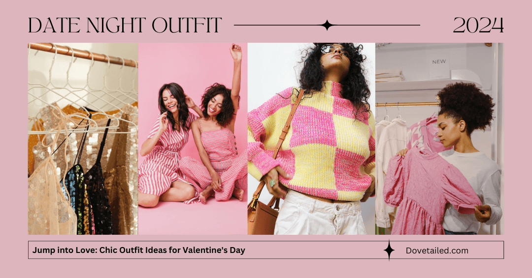 a pink collage for valentine's day