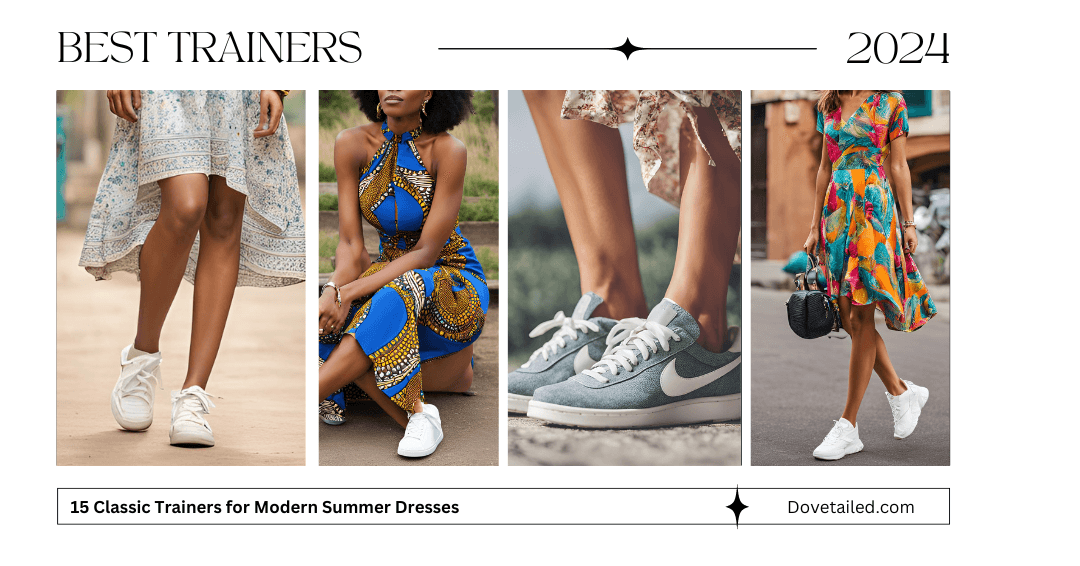 collage of summer trainers