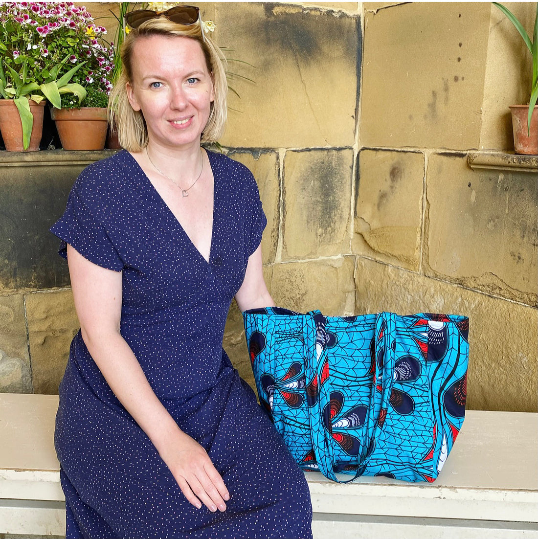 The Toni Box Bag - Let's sew some Arm Candy: African print style!