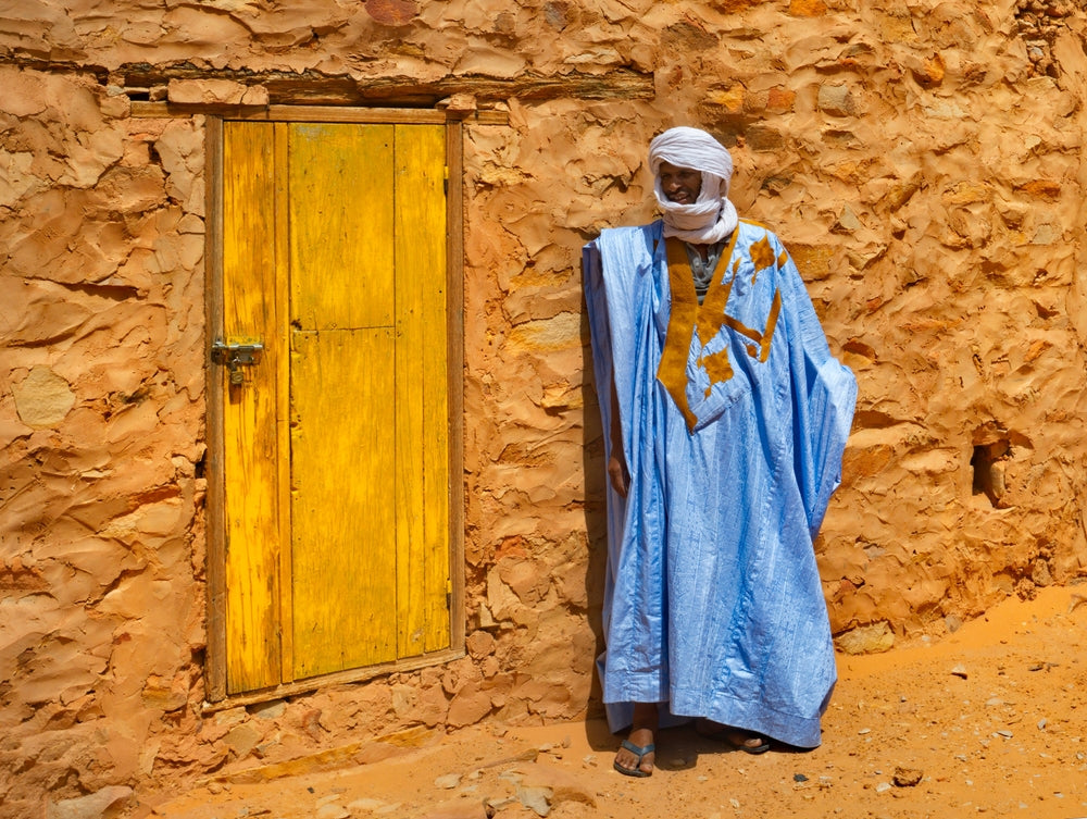 Man wearing boubou, Senegalese 