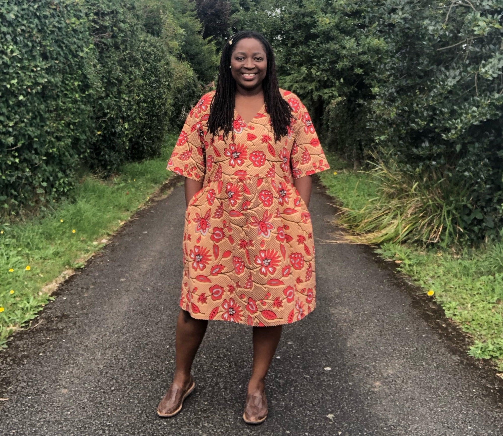 Sewing the McCalls M8281 dress in African Wax Print by Dovetailed London