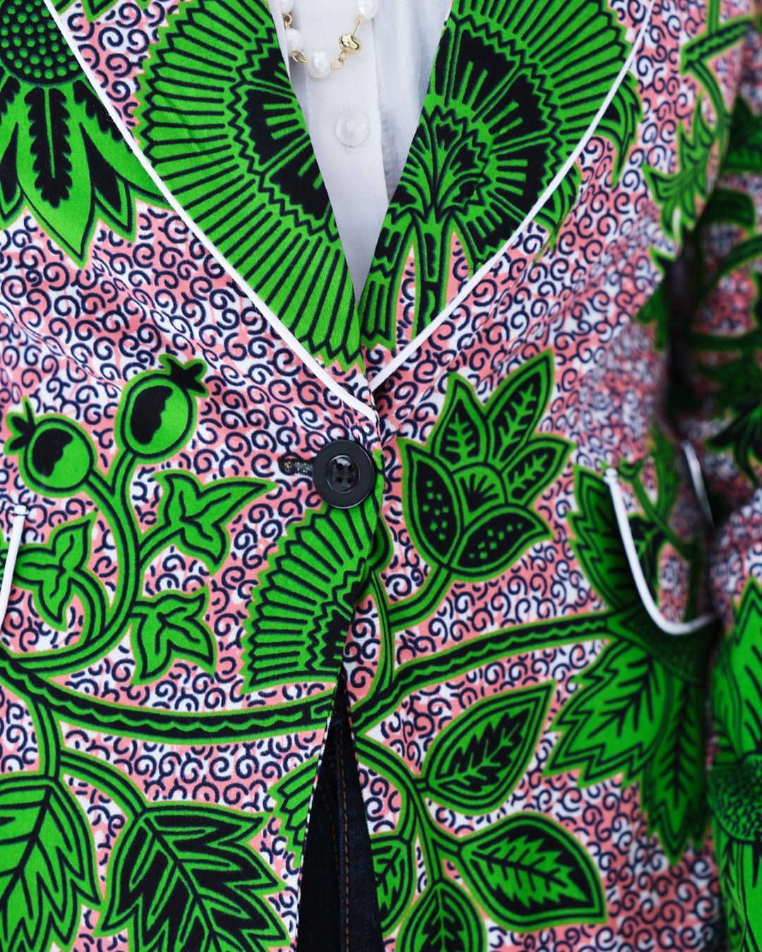 The Ultimate Verdant Bloom Blazer African Print Ankara Long sleeves