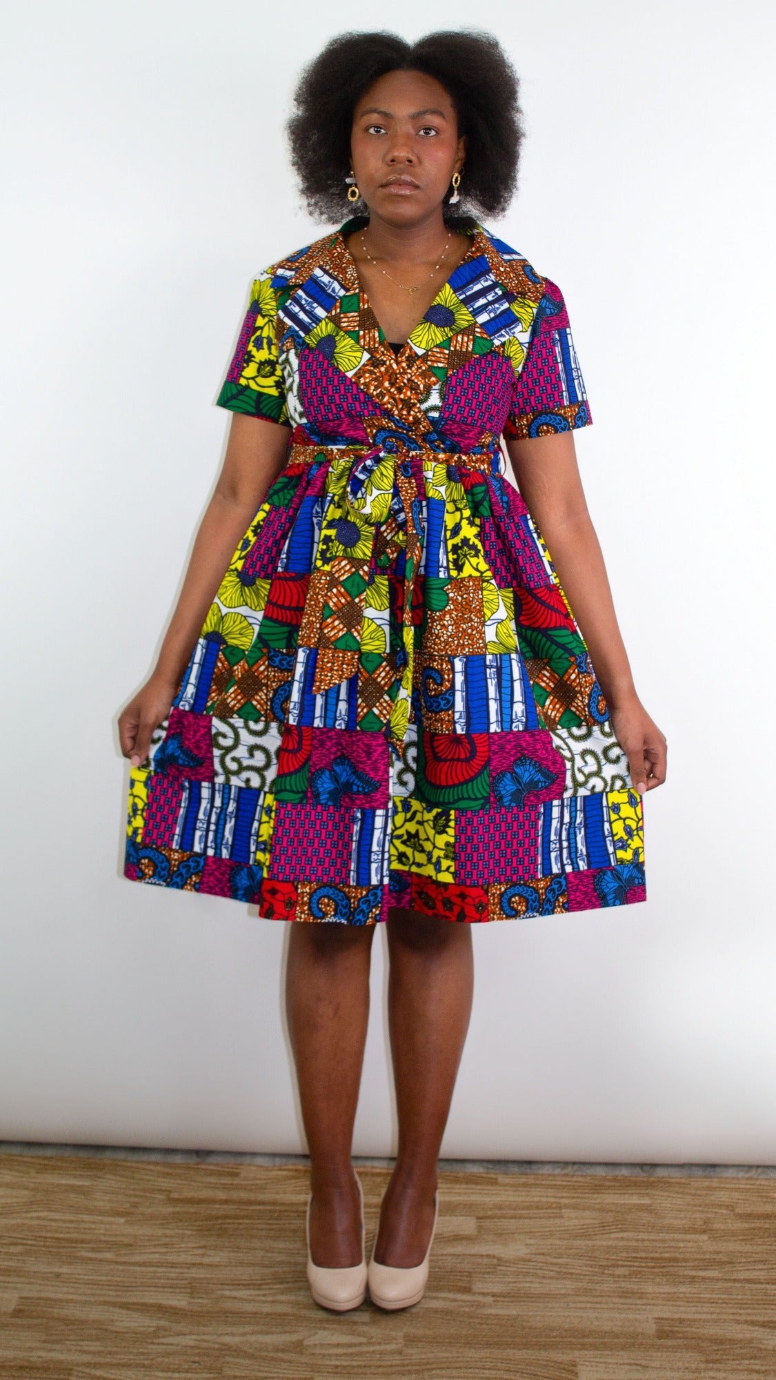 Buy Ankara print dress/open back wax print dress/African knee length print  dress/African wax dress/kitenge dress - baby doll Online at  desertcartBolivia