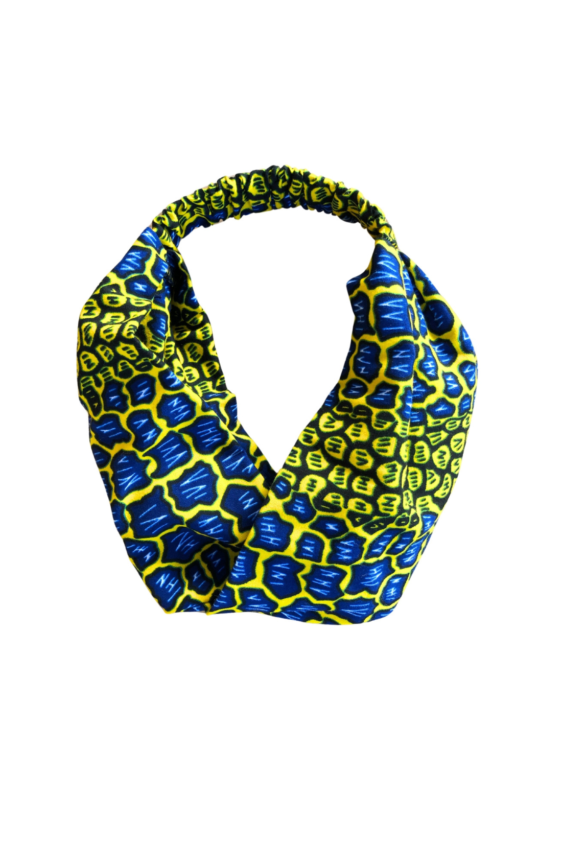 The Ultimate African Print Headband Ankara Handmade Top Knot Green Cotton Elasticated Wide Large