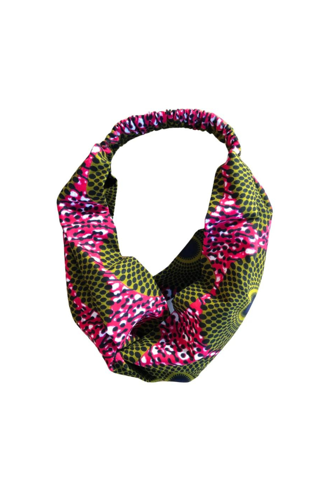 The Ultimate African Print Headband Ankara Handmade Top Knot Pink Cotton Elasticated Wide Large