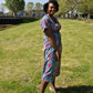 Renee African Print Kaftan-Style Dress