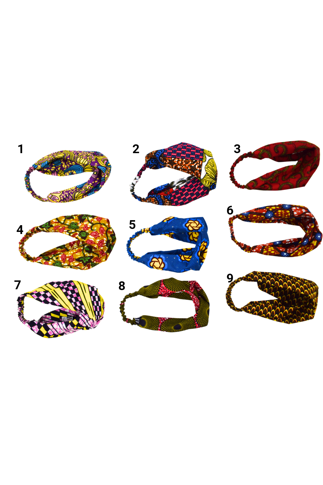 The Ultimate African Print Headbands Ankara Handmade Top Knot Various Elasticated Wide Large Cotton