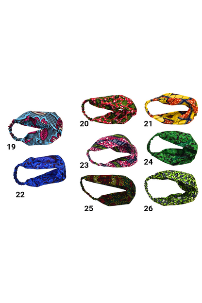 The Ultimate African Print Headbands Ankara Handmade Top Knot Various Elasticated Wide Large Cotton