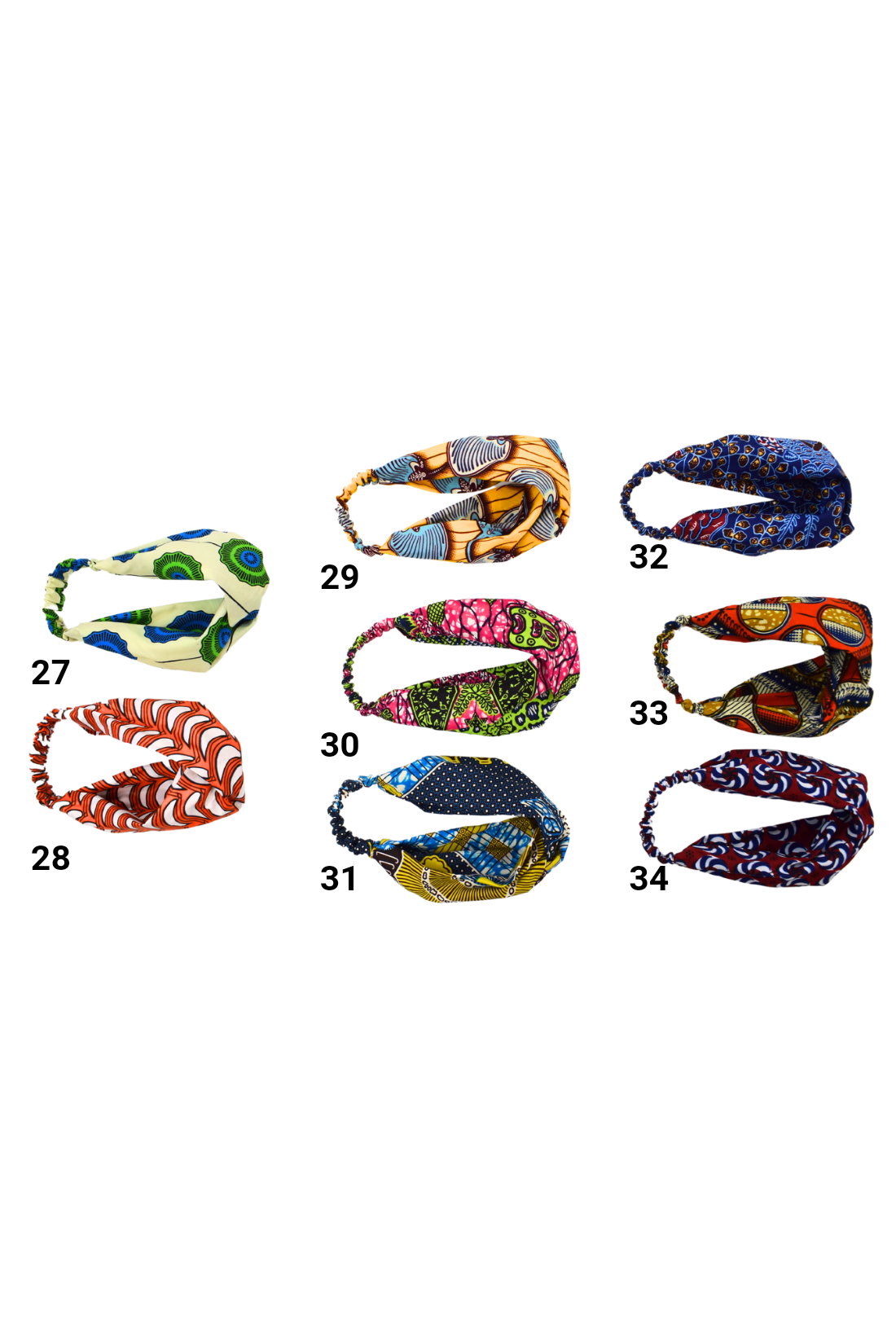 The Ultimate African Print Headbands Ankara Handmade Top Knot Various Elasticated Wide Large Cotton