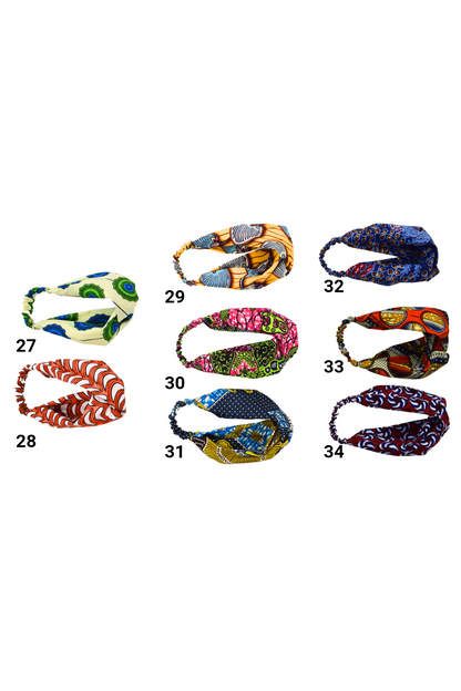The Ultimate African Print Headbands Ankara Handmade Top Knot Various Elasticated Wide Large Cotton
