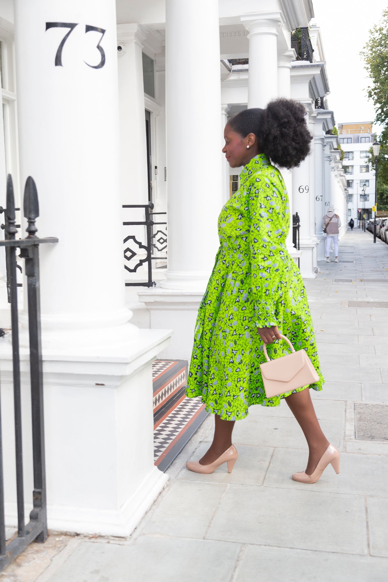 The Ultimate Onyeka African Print Shirt Dress Green Ankara Dress Clothes Pockets